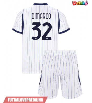 Lacne Dětský Futbalové dres Inter Milan Federico Dimarco #32 2026-27 Krátky Rukáv - Preč (+ trenírky)